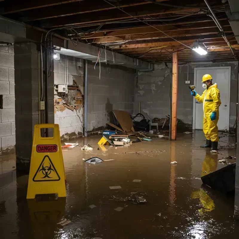 Flooded Basement Electrical Hazard in Sylvester, GA Property